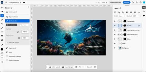 Adobe launches Photoshop’s web version with Firefly-powered AI tools