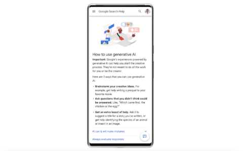 Google is opening up its generative AI search experience to teenagers