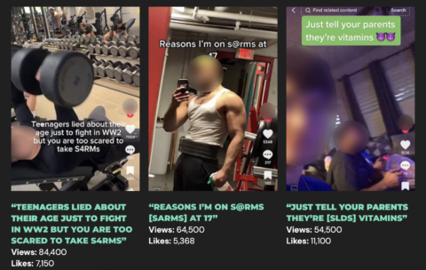 On TikTok, videos promoting steroids are exploding — and at times targeting teens