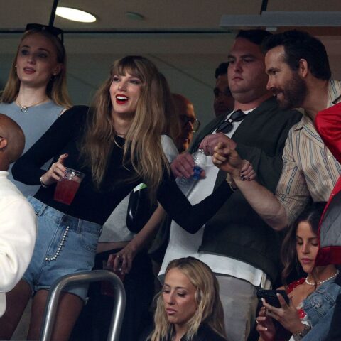 Taylor Swift attends Broncos vs. Chiefs on Thursday night