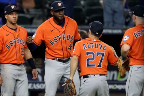 ‘There’s no panic here’ – Astros win Game 3, close gap in ALCS