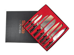 This 8-piece gift-boxed Japanese knife set is $130