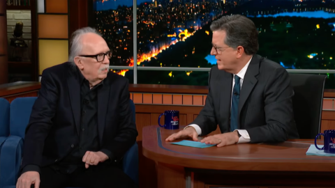 Watch Stephen Colbert gleefully bombard John Carpenter with ‘The Thing’ questions