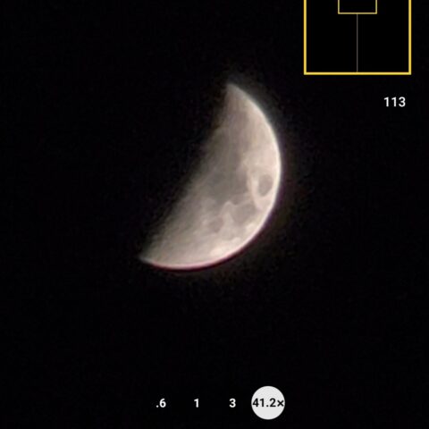 I took moon pics with 3 phones. This one had the best shot.