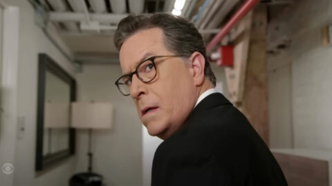 John Carpenter scares Stephen Colbert backstage in ‘Late Show’ Halloween opener
