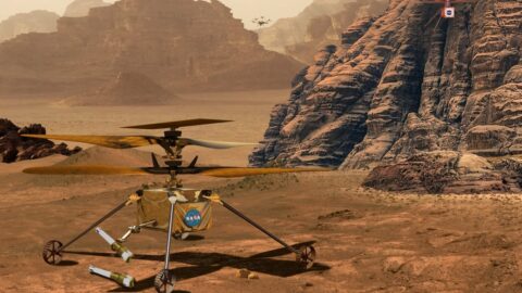NASA shows Mars helicopter blades reaching blazing speed