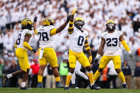 Sans Harbaugh, U-M says ‘staying together’ key in ‘huge’ PSU win