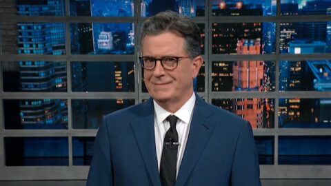 Stephen Colbert had a hilarious reaction to that viral senate ‘fight’