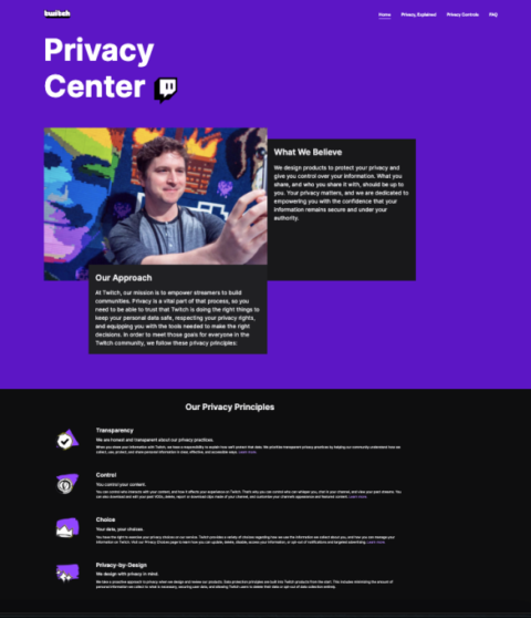 Twitch launches Privacy Center to educate users about their personal data