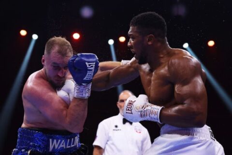 Anthony Joshua dominates as Otto Wallin’s corner stops fight