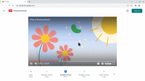 Google Classroom now lets teachers add interactive questions to YouTube videos