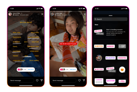 Instagram launches customizable ‘Add Yours’ templates