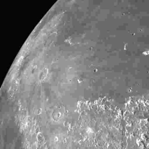 Japanese spacecraft reaches moon’s orbit, beams back images