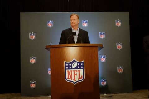 ‘Work in progress’: NFL’s Roger Goodell, Troy Vincent address officiating complaints