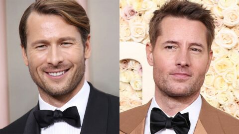 Glen Powell gets mistaken for Justin Hartley at the Golden Globes, has the perfect response