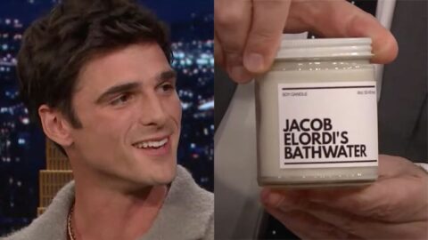 Jacob Elordi reacts to a ‘Jacob Elordi’s Bathwater’ candle