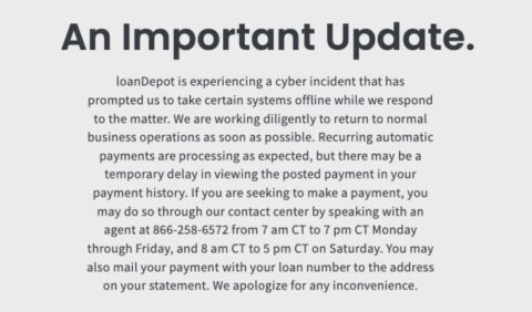 LoanDepot hit by suspected ransomware attack