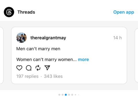 On Threads, users say they’re flooded with pro-life and transphobic posts