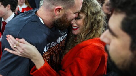 Taylor Swift fans celebrate that Travis Kelce and the Chiefs are headed to the Super Bowl