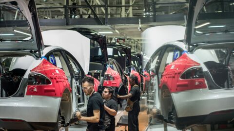 Tesla reportedly raising US factory workers’ pay as union looms