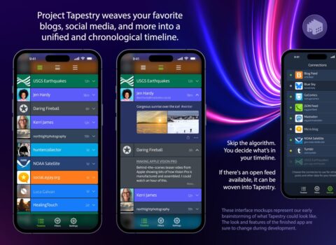 Twitterrific’s team is back with Tapestry, an app for tracking social media, news, RSS, and more