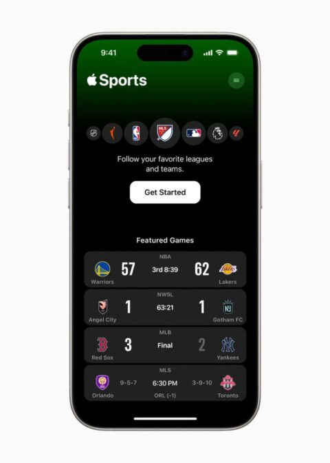 Apple launches a new app for tracking sports scores, stats