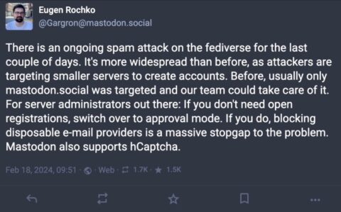 Spam attack on Twitter/X rival Mastodon highlights ‘Fediverse’ vulnerabilities