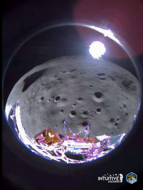 U.S. spacecraft on the moon finally sends home the money shot