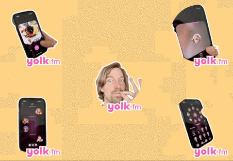 Yolk is a social app where users swap custom live stickers — no text allowed