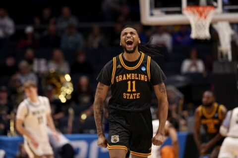 Grambling State rallies for OT win in NCAA tournament debut