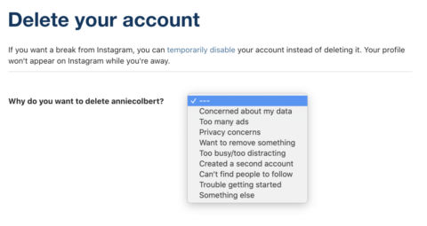 How to delete your Instagram account. Bye, Mark Zuckerberg.