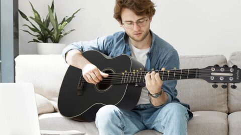 Learn guitar with this smart instrument on sale for $323.99