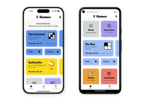 NYT Games debuts redesigned app to boost discovery and simplify navigation