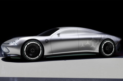 Official pics: Mercedes-AMG tests bespoke EV super-saloon