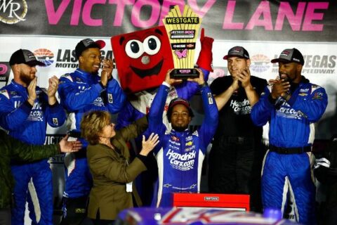 Rajah Caruth becomes 3rd Black driver to win NASCAR series race