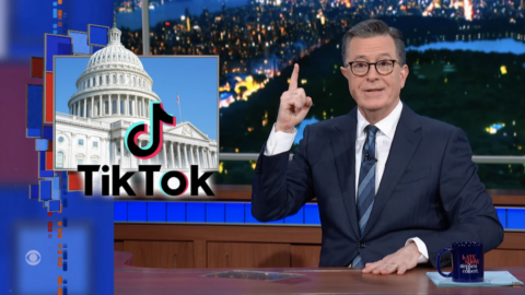 Stephen Colbert goes to town on Congress’ TikTok ban