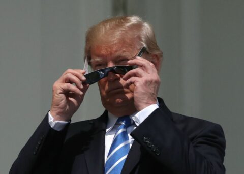 That iconic Trump meme may save eyes this eclipse