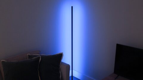 Add some color to your home with this $56 LED corner lamp