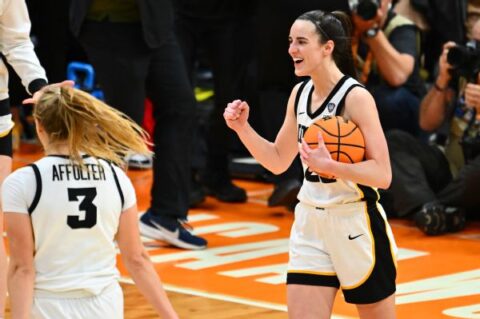 Caitlin Clark leads Iowa past UConn, back to NCAA title game