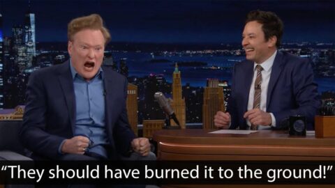 Conan O’Brien angrily reacting to his old studio is peak late night