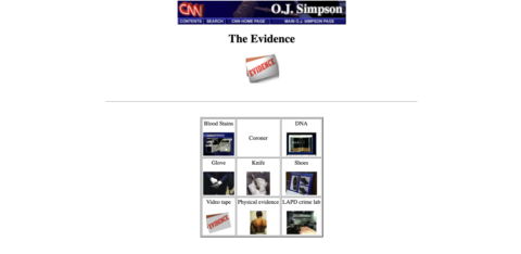 Learn about the O.J. Simpson trial from CNN’s ancient ’90s website