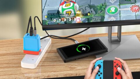 Try this compact dock charger brick for the Nintendo Switch for $36