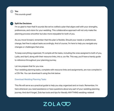Zola’s wedding planner tool is AI you can say ‘yes’ to