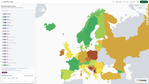 Electricity Maps calculates the carbon intensity of electricity consumption to optimize usage at scale