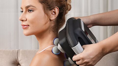 Save 20% on this 4-head deep-tissue massager