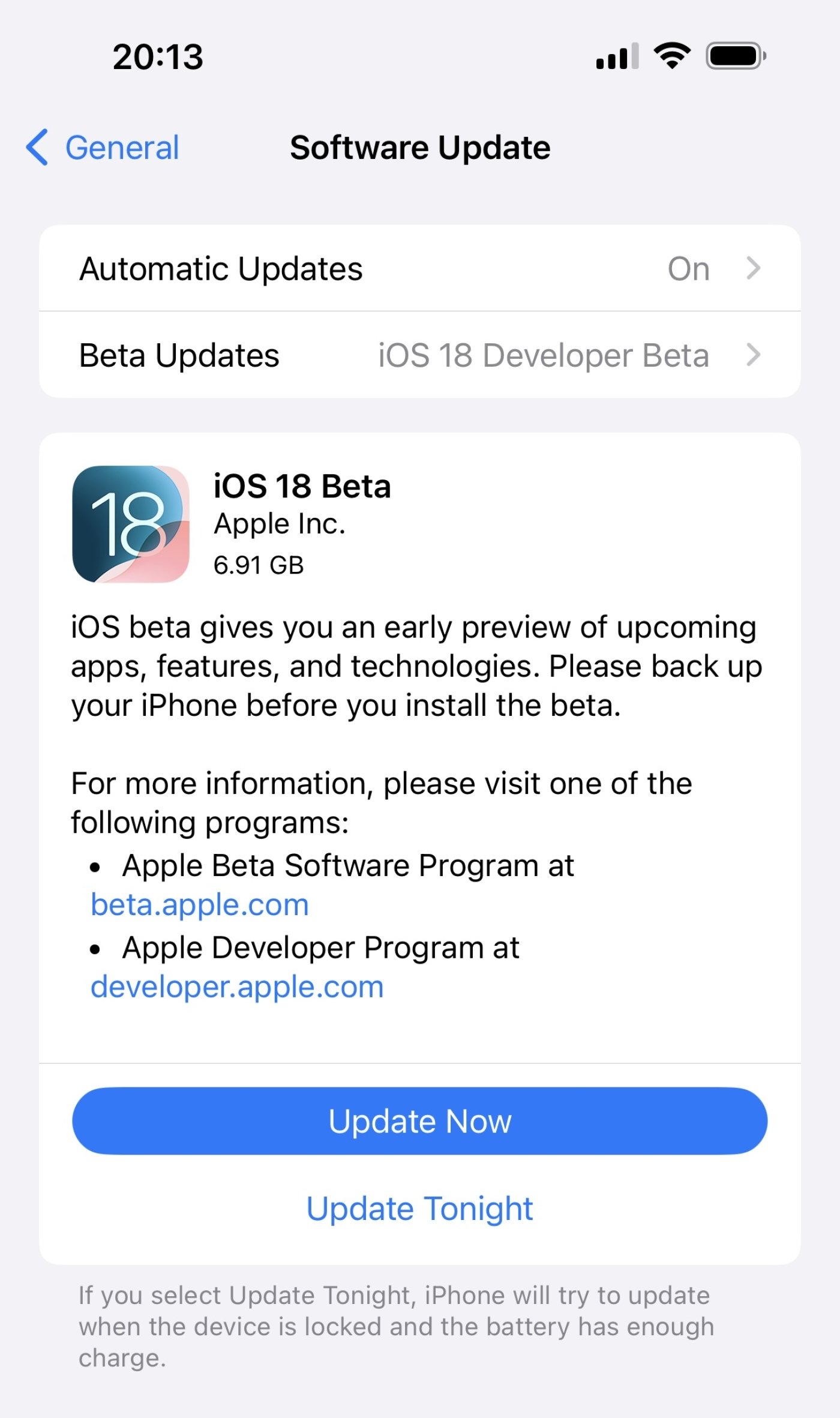 Apple iOS 18 beta release: How to download the developer version