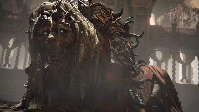Elden Ring DLC Lion Boss Is Actually Just Two Freaks In Costume