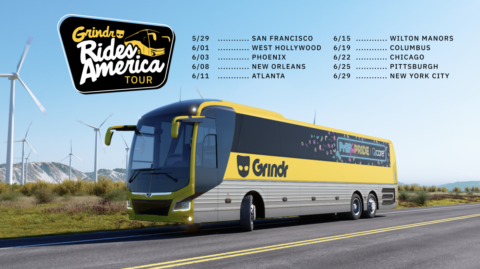 Grindr launches ‘Grindr Rides America’ tour for Pride month
