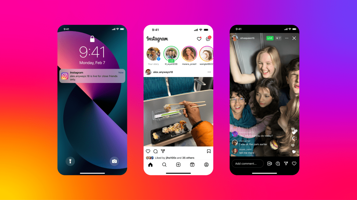 Instagram now lets users livestream exclusively to their Close Friends list