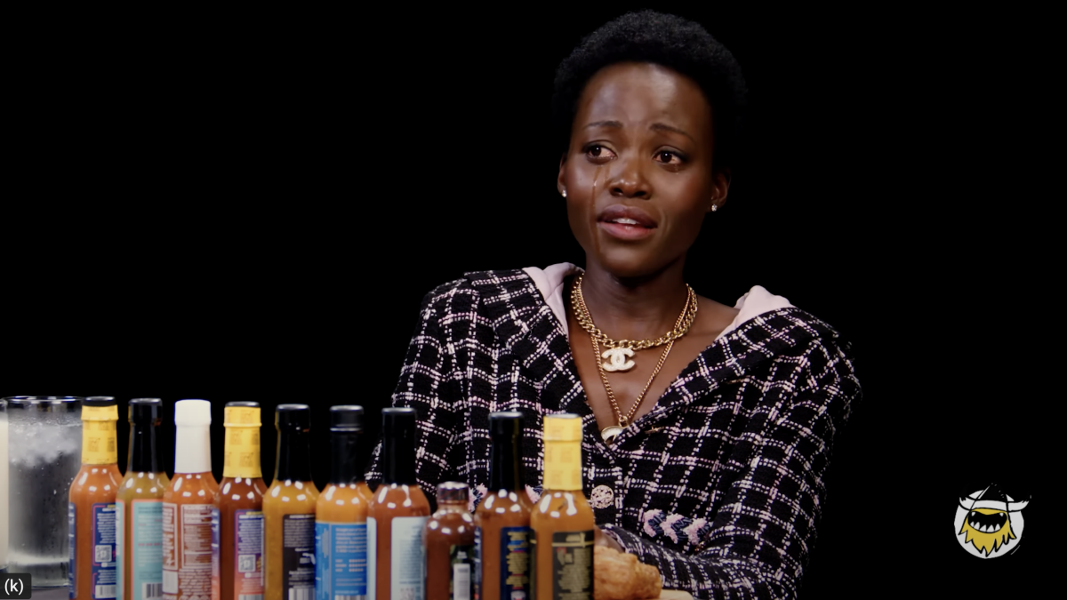 Lupita Nyong’o is driven to spicy wing despair on “Hot Ones”